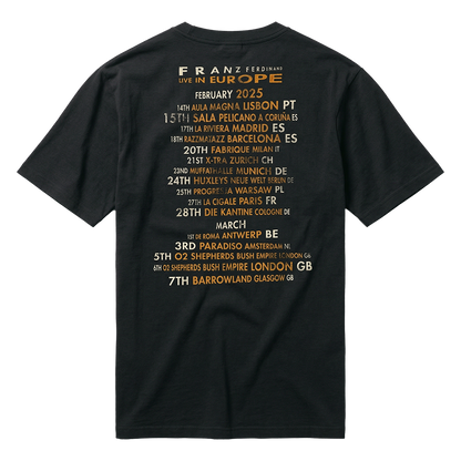 'Live In Europe' 2025 Tour T-Shirt