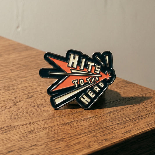Hits to the Head Enamel Pin