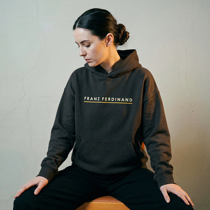 Black Interlocked Hoodie